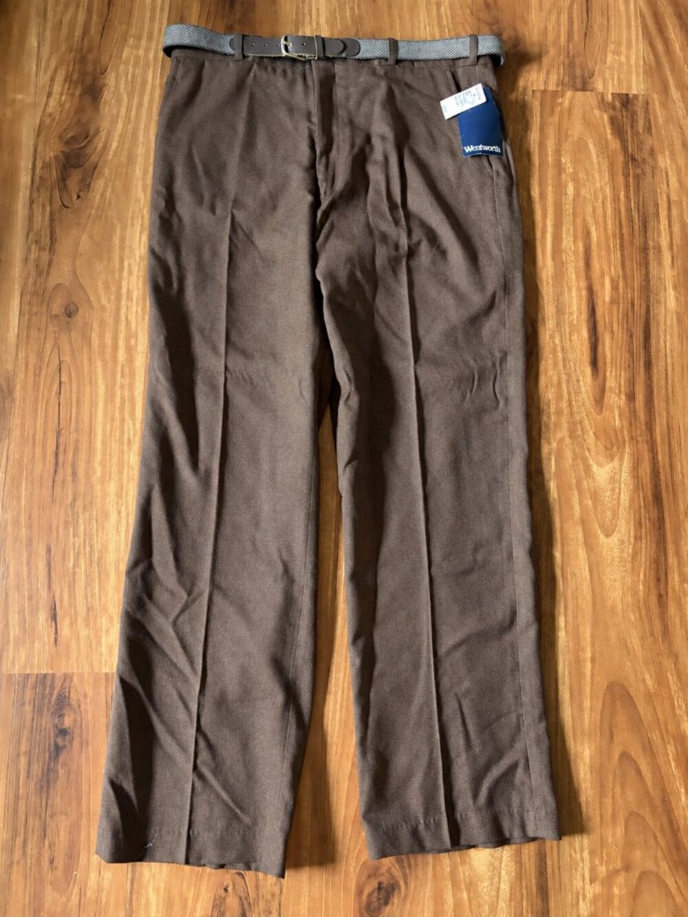 Vintage Wentworth brown dress trousers from Montgomery Ward, 1983 NWT deadstock